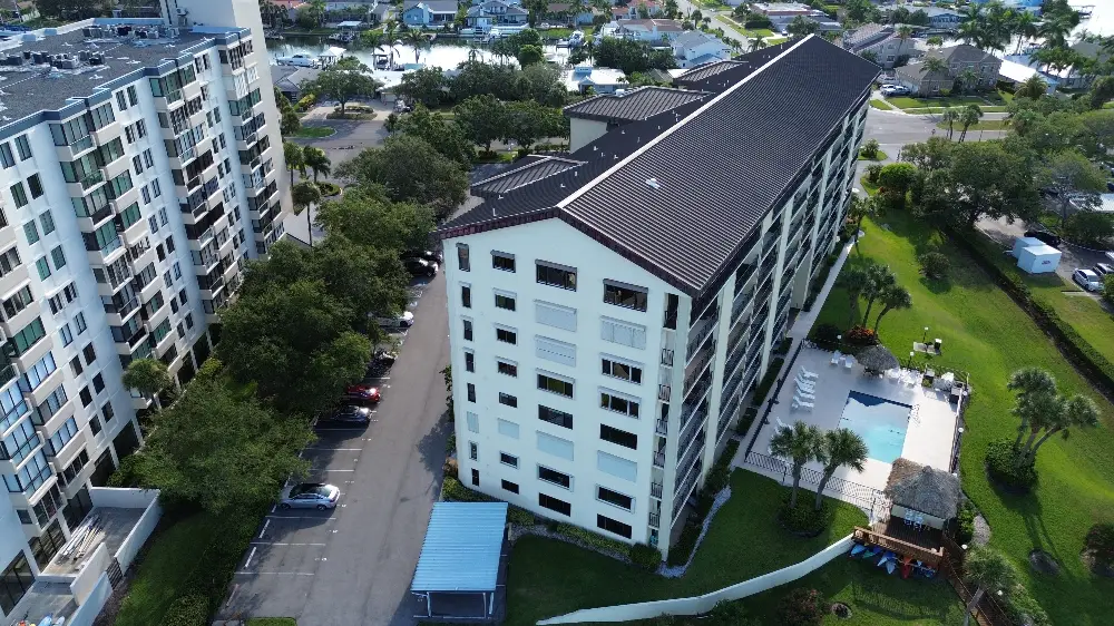Drone Picture view of a residential community in the Tampa Bay area