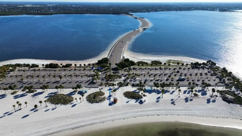 Drone Picture view of a residential community in the Tampa Bay area